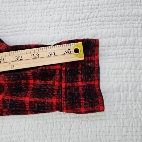 Coleman Midweight Flannel Shirt Men's XXL Red Black Plaid EUC LN Long Sleeves - Picture 13 of 15